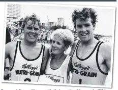  ??  ?? Dean and Darren Mercer with their mother Maureen in 1984.