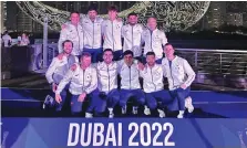  ?? ?? La Nazionale azzurra maschile ai Mondiali di Dubai 2022