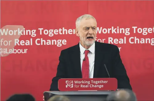  ?? PICTURE: PA ?? MISFIRE: Jeremy Corbyn’s attempt to reboot his image ended in a shambles after he appeared to backtrack on a series of proposals.