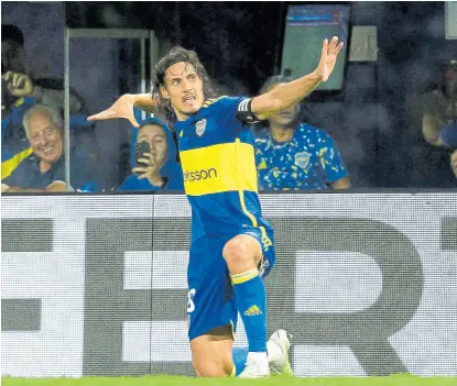  ?? Gonzalo colini ?? Cavani, figura de Boca que inicia la Copa Sudamerica­na en la altura de Potosí