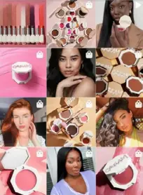  ?? Fenty Beauty via Instagram ?? A screenshot of Fenty Beauty's Instagram page. The cosmetics brand was launched in September 2017 by Rihanna.