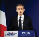  ??  ?? Nicolas Sarkozy, le 20 novembre.