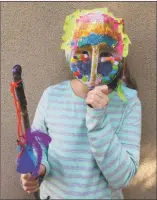  ?? COURTESY PHOTO ?? Cover your face and uncover your creativity in this fun, creative maskmaking project. It will offer tools for checking in on our feelings and an outlet for expressing them.