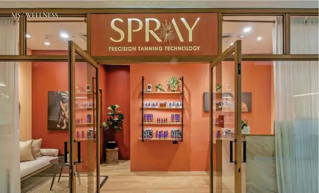  ??  ?? Above: Your best tan yet awaits at Spray, located at the 4th floor of the Power Plant Mall New Wing.