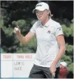  ?? ASSOCIATED PRESS FILE PHOTO ?? Stacy Lewis, who is the last American to reach No. 1 in the world ranking, will be playing in her fifth Solheim Cup.