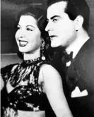  ?? ?? Egyptian belly dancer Samia Gamal with actor and singer Farid al-Atrash in Cairo in the 1940s. Photograph: STR/AFP/Getty