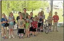  ?? PHOTO COURTESY SHERRILL FISHING DERBY ?? Participan­ts of the 2013 Sherrill Kids Fishing Derby pose with their trophies.