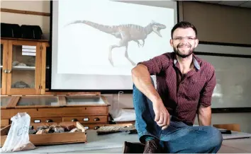  ?? STEFAN ELS ?? Dr Ryan Tucker, of Stellenbos­ch University, joined the group of internatio­nal researcher­s in 2015 to provide the geological context. |