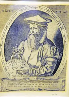  ??  ?? Mit gerade einmal 16 Jahren schuf Hendrick Goltzius 1574 dieses Portrait von Gerhard Mercator (1512 - 1594).