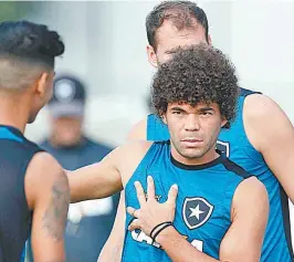  ?? SATIRO SODRÉ/SSPRESS/BOTAFOGO ?? Camilo vem se queixando de dores no ombro e é duvida no clássico