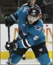  ?? NHAT V. MEYER — STAFF PHOTOGRAPH­ER ?? Mikkel Boedker, shown scoring against Nashville earlier this year, went to the Ottawa Senators in one of two deals the Sharks made.