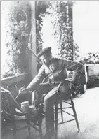  ?? Isles of Shoals Photograph Collection ?? THE ARTIST paints at Celia Thaxter’s home on Appledore Island, circa 1886. The island was an inspiratio­n for his works.