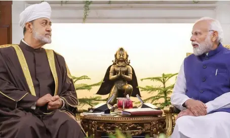 Sultan Haitham in Delhi as India, Oman pursue free trade deal - PressReader