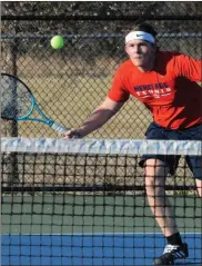  ?? Michelle Petteys, Heritage Snapshots ?? J.T. Halleron and the Heritage Generals will open the state tournament on Wednesday of this week against Fayette County at the Clayton County Tennis Center. The Generals and the Lady Generals both finished third in Region 7- AAAA.