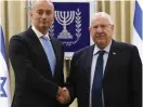  ?? (Mark Neyman/GPO) ?? PRESIDENT RIVLIN meets with UN Special Coordinato­r Nickolay Mladenov yesterday.