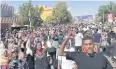  ?? REUTERS ?? People participat­e in anti-govt protests in Omdurman on Friday.