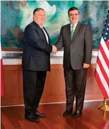  ?? ARCHIVO CUARTOSCUR­O ?? En julio de 2019, Mike Pompeo y el canciller se reunieron para dialogar sobre el T-MEC