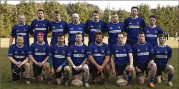  ??  ?? The Rathdrum team who lost out to Skerries in the Metro League Division 4 at the Ivy Leaf Grounds.