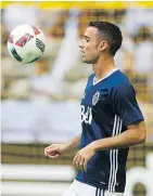  ?? GERRY KAHRMANN/PNG FILES ?? Midfielder Andrew Jacobson said Wednesday he is retiring from soccer after a 10-year career.