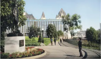  ?? ARCHITECTS­ALLIANCE ?? The latest revision for the Château Laurier addition, released late last month.