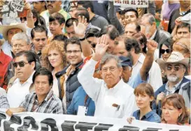  ?? JAVIER RÍOS ?? La movilizaci­ón inició en el Ángel de la Independen­cia al mediodía.