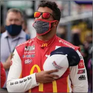  ?? (AP/Brynn Anderson) ?? Bubba Wallace is one of the few drivers in NASCAR who has openly supported vaccinatio­n against covid-19. Wallace’s 23XI team recently held a mass vaccinatio­n day at its shop for employees and their families.