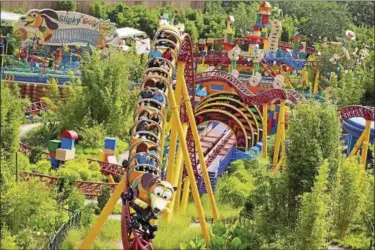  ?? SUBMITTED ?? From a seat on the family-friendly Slinky Dog Coaster, riders get views of the entire 11-acre Toy Story Land, which opened recently at Walt Disney World in Orlando.