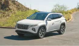  ?? HYUNDAI ?? The 2024 Tucson Hybrid doesn’t cost much more than a comparable gas-only model.