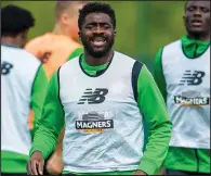  ??  ?? Kolo Toure will be staying at Celtic but manager Brendan Rodgers is unsure whether it will be as a player or a coach