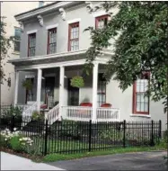  ??  ?? This home at 40 Franklin St. was recently recognized by the Saratoga Springs Preservati­on Foundation.