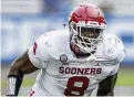  ?? BRANDON WADE / AP / FILE ?? The Browns took Oklahoma tackle Perrion Winfrey in the fourth round. The 6-foot-4, 290-pounder spent two seasons with the Sooners after being rated the nation’s top junior college player.