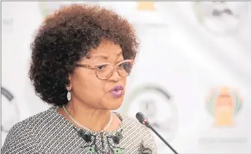  ??  ?? GETTING IT RIGHT THIS TIME: Speaker of Parliament Baleka Mbete redeemed herself by opting for a secret vote in the Zuma no-confidence vote, the writer says.