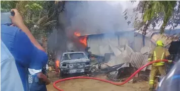  ?? Photo: Jay Narayan ?? Kumar’s Korovuto home in Nadi destroyed by fire on September 5, 2019.