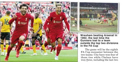  ?? ?? Liverpool's Mo Salah celebrates scoring against Wolves last year