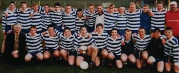  ??  ?? The Coláiste Bríde team of 1999 are reuniting after 18 years under the name St. Brigid’s for the match to mark the 30th anniversar­y of the death of Tom Carr.