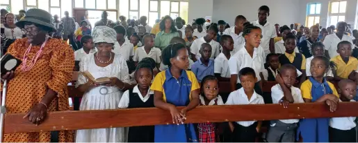  ?? Photo: MICT ?? The Omaheke region held its annual back to school service at the ELCRN Ephesians Parish in Gobabis.