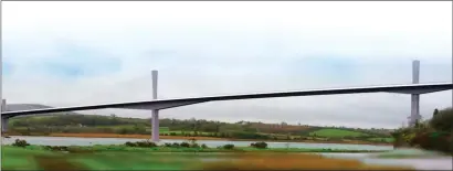  ??  ?? How the new bridge will look.