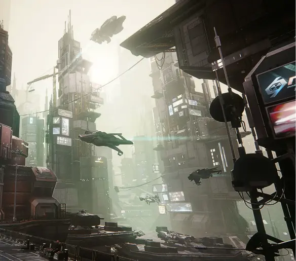  ??  ?? above: developed in Cryengine, Star Citizen combines space sim gameplay with glossy visuals