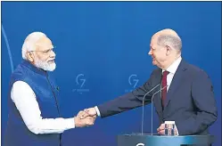  ?? REUTERS ?? Prime Minister Narendra Modi is attending the G7 summit following an invitation by German Chancellor Olaf Scholz.