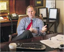  ?? ALEX HOLT/THE WASHINGTON POST ?? South Carolina Sen. Paul Thurmond — son of former South Carolina governor and U.S. senator Strom Thurmond — is leading the fight to take down the Confederat­e flag.