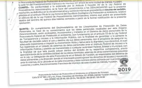  ?? ESPECIAL ?? En su resolución, la Profepa declaró la denuncia colectiva como un asunto total y absolutame­nte concluido.