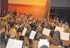  ?? FOTO: GERHARD RUNDEL ?? 65 junge Musiker haben sich zum Projektorc­hester zusammenge­funden – und das Zusammensp­iel hat funktionie­rt.