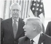  ?? EVAN VUCCI/AP ?? Sen. Mitch McConnell, R-Ky., said the next bill should correct any shortcomin­gs in the $2.2 trillion aid law.