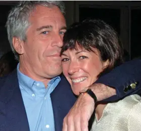  ??  ?? Friendship: Epstein holds Miss Maxwell close in 2005