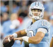  ?? GERRY BROOME/ASSOCIATED PRESS FILE ?? North Carolina quarterbac­k Mitch Trubisky could be one of the 49ers’ targets with the No. 2 overall pick in the draft.