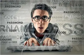  ??  ?? We live in a world of myriad passwords but if you write them down, you’re at risk of fraud and a refusal of compensati­on from your bank.