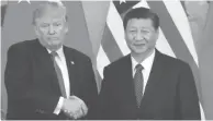  ??  ?? Une rencontre est prévue entre Trump et Xi, lors du G20 en Argentine