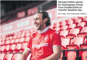  ?? PICTURE: NOTTINGHAM FOREST ?? Michael Hefele signed for Nottingham Forest from Huddersfie­ld on transfer deadline day