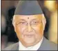  ?? REUTERS FILE ?? KP Oli