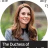  ??  ?? The Duchess of Cambridge suffered with hyperemesi­s gravidarum during pregnancy too